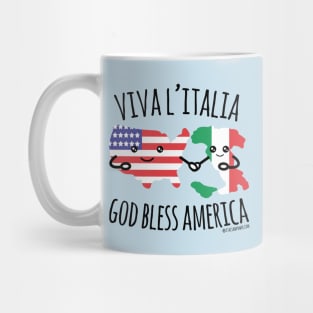 Viva L'Italia & God Bless America Mug